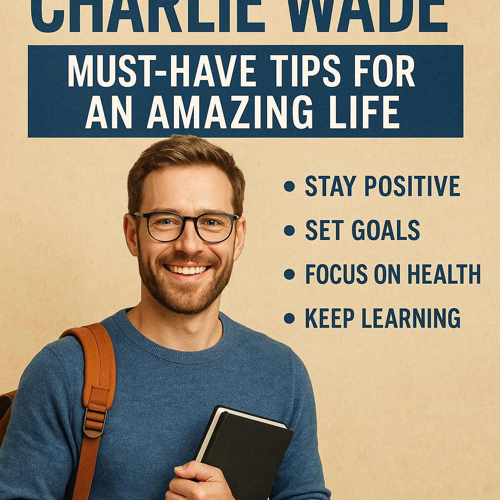 Illustration of Charlie Wade: Must-Have Tips for an Amazing Life